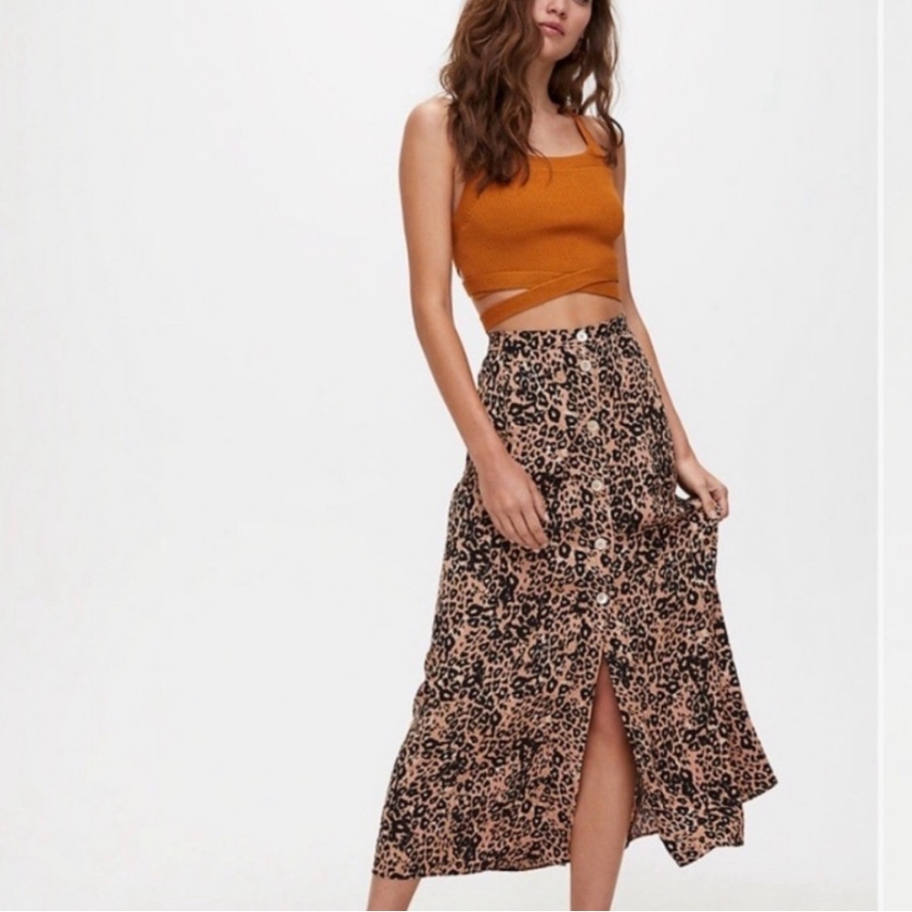 Wilfred Animal Print Maxi Skirt